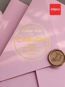 1/30/60/120 buah Stiker Kustomisasi Personal, Label Segel Tahan Air dan Tahan Minyak untuk Undangan, Amplop, Minuman, Souvenir Pernikahan, dan Perlengkapan Usaha Kecil - MultiWarna - View 33