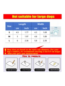 4只装防水犬猫爪套，适用于柴犬、博美犬、柯基犬等犬种，可在雨雪、高温地面保护爪子，室内外均可使用，适合宠物领养日、日常散步、跑步、玩耍等场合，防滑、可水洗、可重复使用，底部柔软，防抓挠，透气性好。 - 彩色 - 查看 4