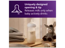 Philips Avent Natural Baby Bottles With Natural Response Nipples (Fast Flow, Flow 4), 11oz, 3-Pack, SCY906/93 - 白色 - 查看 6