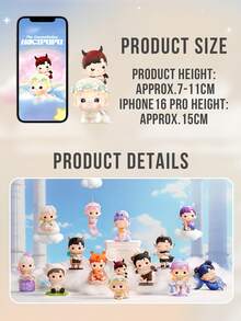 POP MART HACIPUPU 十二生肖系列盲盒(12个普通版+1个隐藏版),梦幻般的十二生肖艺术人偶,代表十二生肖,柔和梦幻的星空元素美学,包含隐藏版“许愿星”,适合HACIPUPU粉丝和盲盒收藏家,是桌面或家居装饰的理想之选,十二生肖主题装饰,生日、情人节、周年纪念日和其他场合的绝佳礼物。 - 彩色 - 查看 4