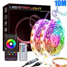 Intelligent Music-Syncing Flexible LED Light Strip, 44 Keys + App Dual-Control Self-Adhesive Design, TV Backlight Background Wall Decoration, RGB Intelligent Light Strip, Suitable For Decoration In Bedrooms, Living Rooms And Parties. - ánh sáng đa sắc - Xem 16