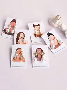 10/40/100个装珠宝展示卡，用于包装耳环、项链，随机图案 - 珠寶收納卡 - 查看 5