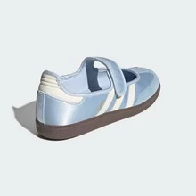 Adidas Samba Jane White Black Gum Women's JR1402 | Retro Heritage Style, Timeless Silhouette - 淺藍色 - 查看 6