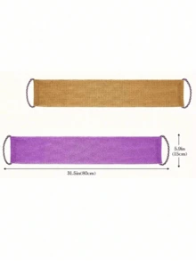African Mesh Exfoliating Back Scrubber Set, Double-Sided For Gentle And Coarse Exfoliation, Effective Body Exfoliation, Shower Back Scrubber, Quality Mesh Material, Convenient Strap Design, Loofah Scrubber, Body Sponge, Suitable For Daily Use, Leaving Skin Smoother - Multicolor - View 8