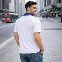 Brazilian National Team Polo Shirt, Brazil Jersey, Hexa Polo Shirt, Canary Yellow Polo Shirt - 白色 - 查看 2