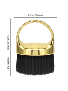 专业理发师清洁刷，软毛颈部毛发除尘工具，适用于美发沙龙和家庭使用，耐用手柄 - 彩色 - 查看 10