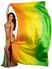 Lightweight Chiffon Veil Scarf, Suitable For Belly Dance Stage Performance Costumes And Dance Practice - Multicolor - View 11