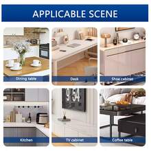 1.0mm Transparent PVC Tablecloth Simple Square Heatproof And Stainproof No-Wash Table Mat Suitable For Home And Office Various Desk Surfaces Protection Pad - White - View 10
