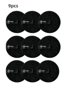 3pcs/6pcs/9pcs Bantalan Pembersih Makeup Lembut, Bantalan Pembersih Wajah Tebal Dua Sisi yang Lembut untuk Membersihkan Makeup dan Permukaan Wajah Secara Mendalam, Cocok untuk Semua Jenis Kulit - Hitam - View 6