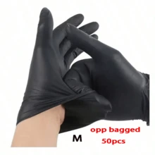 100/50/2 piezas Guantes desechables sin látex, aptos para cocinar, limpiar, uso doméstico, cuidado de mascotas, tratamientos de belleza. Guantes de nitrilo rosa, sin polvo, de un solo uso, sin látex, para viajes, festivales - / - Ver 11