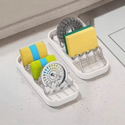 Stainless Steel Soap Dish With Drainage And Drying Rack, Self-Draining Soap Holder, Multi-Function Bathroom Soap Tray, Creative Wavy Household Storage Rack