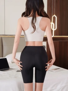 1/3 Pairs Women's Summer Anti-Glare Safety Shorts, Slim-Fit Bermuda Shorts And Seamless Yoga/Cycling Underwear, Suitable For Outdoor Wear - Black - View 5
