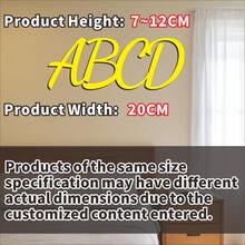 Custom Acrylic Nameplate, Customizable Font, Mirror Gold Plaque, Suitable For Living Room Party Decoration, Personalized Name Tag, Suitable For Home Garden Office, Autumn Decoration, Housewarming Gift, Quiet Luxury Decor - Multicolor - View 12