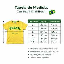 Kids' T-Shirt Brazil 100% Cotton - World Cup - 藍色 - 查看 10