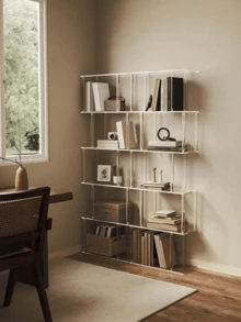 1 Bộ kệ sách hình chữ S 6 tầng hiện đại tối giản bằng acrylic trong suốt, phù hợp cho phòng khách, phòng ngủ, văn phòng, kệ trưng bày thời trang và trang nhã, dễ lắp ráp và vệ sinh. - Nhiều màu - Xem 4