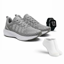 Athletic Shoes With Accessories – Lightweight, Comfortable, Ideal For Training And Everyday Use - Gray/white - View 1