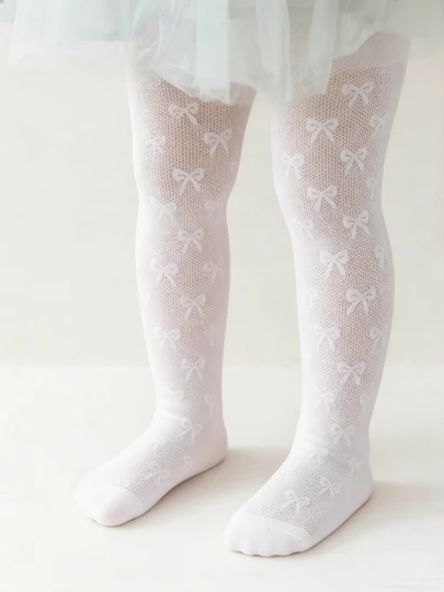 1 Stück Damen/Mädchen Strumpfhose, eleganter, süßer Prinzessinnenstil mit Schleifendesign, klassische einfarbige minimalistische Mode-Strumpfhose, bequem, atmungsaktiv, weich, Casual Leggings geeignet für Party, Urlaub, Rückkehr zur Schule, Reisen, Outdoor, Alltag, Valentinstag