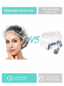 5/20/50/100pcs/Pack Disposable Dome Caps, Unisex Non-Woven/Transparent Hair Covers, Shower Caps, Suitable For Cosmetics, Beauty, Kitchen, Food Factory, Workshop, Unisex, Breathable Design, High-Quality Protective Headwear, Summer, Beach, Vacation, Travel - Multiple Styles - View 7