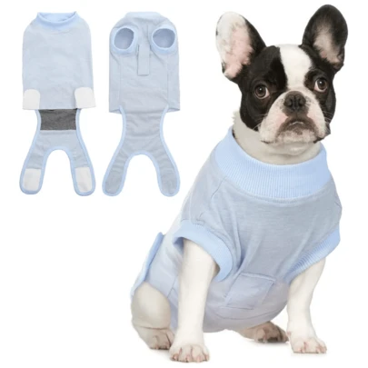 Gilet de récupération post-chirurgicale pour chiens et chats, alternative au collier côn, vêtement pour plaie abdominale et période de sevrage, vêtement chirurgical professionnel pour animaux de compagnie