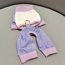 1件装宠物四脚防脏户外连体衣，泰迪熊、贵宾犬、雪纳瑞犬遛狗裤，宠物服装 - 彩色 - 查看 9