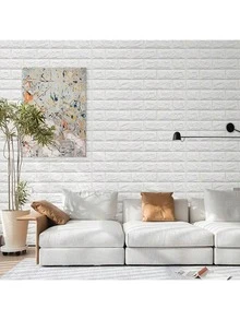 Miếng dán tường giả gạch 3D bằng xốp, giấy dán tường tự dính chống va chạm, decal trần chống thấm nước, chống ẩm, dễ dán và bóc, có thể lau chùi và cắt được, thích hợp cho nhà bếp, phòng khách, phòng tắm, hành lang, miếng dán tường phòng tắm. - Mẫu gạch - Xem 9