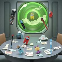 19件套《Among Us》官方文具套装，包括卷笔刀、铅笔、荧光笔、圆珠笔和橡皮擦，采用可爱时尚的卡通人物图案。 - A - 查看 5