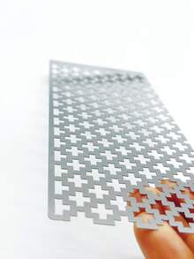 1 thước kẻ tranh đính đá lớn 16cm x 7cm với lưới bằng thép không gỉ, dụng cụ căn chỉnh tranh đính đá 5D cho các dự án thủ công DIY. - kim cương vuông - Xem 5