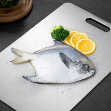 1/3pcs High-Quality Double-Sided Stainless Steel Cutting Board, Suitable For Kitchen & Catering, High Cost-Performance, Suitable For Small Kitchens, RVs, Small Apartments, Easy To Use And Durable, Applicable For Cutting Vegetables, Fruits, Chicken And Beef - Silver - View 16