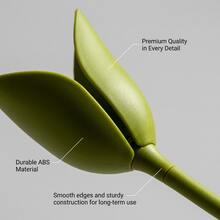 A Green Twisted Flower-Shaped Napkin Ring| With Detachable And 360° Rotatable Design, It Is Perfect For Dining, Romantic Dining And As A Gift - Gói màu xanh lá cây - Xem 6
