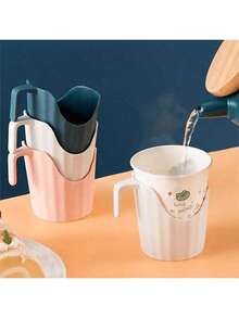 6pcs Disposable Paper Cup Sleeves, Thick Plastic Ripple Cup Holders, Heat-Resistant Cup Coasters, Kitchen Supplies - Multicolor - View 4