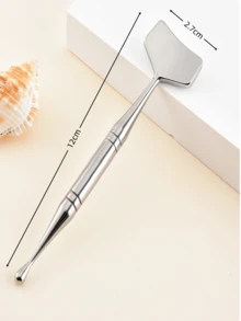 1 Dao massage mô liên kết bằng thép không gỉ, Bút massage mô liên kết mặt, Dụng cụ massage huyệt đạo, Dụng cụ thư giãn mô liên kết mặt, Dụng cụ massage đa chức năng - Bạc - Xem 5