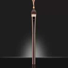 1pc Oval Concealer Brush, Soft Polyester Bristles, Low Allergenicity, Seamless Coverage, Suitable For All Skin Types - Rose Gold - View 2