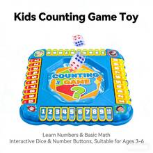 Jogo de Contagem de Números com Dados, Adição, Subtração, Multiplicação, Brinquedo Educativo STEM, Brinquedo de Matemática para Crianças de 3+ Anos, Cartas de Números Interativas de Virar para Meninos e Meninas da Pré-Escola, Desenvolvimento de Habilidades de Aprendizagem, Pensamento Inovador, Jogo Multiplayer, Educação Inicial, Brinquedo Interativo Pais-Filhos, Presente de Aniversário Infantil - Multicolorido - Visão 9
