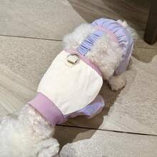 1件装宠物四脚防脏户外连体衣，泰迪熊、贵宾犬、雪纳瑞犬遛狗裤，宠物服装 - 彩色 - 查看 4