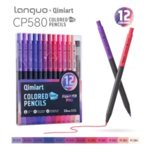 Set de 12/96 lápices de colores mecánicos borrables, escritura duradera, sin necesidad de afilar, lápices de dibujo y colorear para estudiantes, suministros de arte para bocetos - Lápices de colores - Ver 18