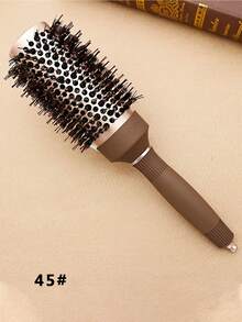 1 lược cuốn tóc, lược uốn tóc bằng nylon với ống nhôm, lược cuốn tóc bằng gốm và nhôm, lược uốn tóc bằng khí nén với ống nhôm, lược tròn tạo kiểu tóc chuyên nghiệp, thích hợp cho tóc xoăn - Bộ dụng cụ tạo kiểu tóc - Nhiều màu - Xem 16