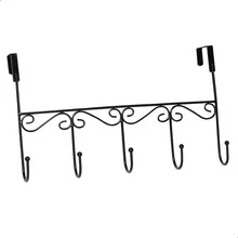 5-Hook Door Hanger For Organizing Clothes - Negro - Ver 8