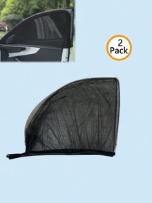 Parasole e zanzariera per finestra d'auto - Parasole laterale in rete traspirante, che offre protezione UV, isolamento dal calore e privacy - Adatto universalmente per berline, SUV, camion ecc. - Accessorio per finestra d'auto facile da installare - A - Visualizzare 13