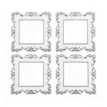 1/4pcs Vintage Gold Elegant Home Wall Decor Living Room Bedroom Kitchen Switch Decoration Switch Sticker Wall Sticker Creative Switch Socket Cover 3043 Single Gang 8.6*8.6cm - Switch Sticker - View 13