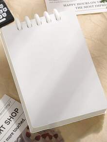 1pc Easy-To-Use Transparent Loose-Leaf Binder As Mini Notebook With Lined Grid, Perfect For School And College Note-Taking Or Back To School - Multicolor - View 6