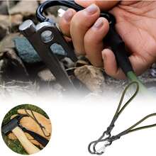 1/4pc Elastic Rope With Hook, Tent Guy Line, Durable Alloy Heavy Duty Outdoor Short Bungee Cord, Suitable For Tents, Canopies, Awnings, RVs, Cargo, Luggage, Wire Racks, Tent Accessories, Tent Supplies, Camping Accessories, Camping Essentials, Travel Essentials, Perfect Gift - Multicolor - View 1