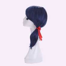 Blue Pigtail Anime Cosplay Wig Headpiece, Synthetic Fiber Hair Accessory Suitable For Girls' Halloween Themed Party Costume - Multicolor - View 3