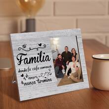 Khung ảnh gia đình một người, thích hợp làm quà tặng gia đình, quà tặng ngày lễ, quà tặng người lớn, kỷ niệm tình yêu vĩnh cửu, có thể trưng bày trên tường hoặc bàn. - A - Xem 1