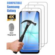 Bộ 3 miếng dán màn hình điện thoại Android bằng kính cường lực 9H, tương thích với Samsung Galaxy A05, A05s, A06, A16, A12, A13 4G, A14, A15, A17, A22 5G, A23 5G, A25, A32 4G, A32 5G, A33 5G, A34, A35, A36, A50, A51, A52, A53 5G, A54, A54 5G, A55 5G, A56, A70, chống trầy xước, độ phân giải cao, trong suốt. Quà tặng Ngày của Mẹ, Sinh nhật. - Trong sáng - Xem 20