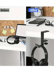 1pc/2pcs Black/White Home Cabinet Hooks, Kitchen Hooks; Suitable For Hanging Tableware, Kitchen Gadgets And Utensils; Dorm Desk Hooks; Removable Hooks; Portable Kitchen Hooks; Multi-Functional Desk Hooks - Multicolor - View 9