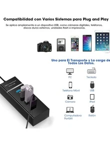 4-Port USB 3.0 Hub Multi-Expander For Laptop PC 4-In-1 - View 5