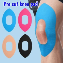 2pcs Pre-Cut Knee Kinesiology Tape, Elastic Muscle Support Sticker For Pain Relief & Injury Prevention, For Running, Gym, Football Sports - Knee Patches - View 1