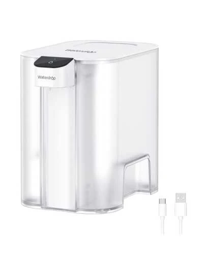Waterdrop Electric Instant Water Filter Jug With A 3-Month Filter, 6L Countertop Water Filter System, Reduces Chlorine, Lead, Mercury, Reduce, /, 757 Litres