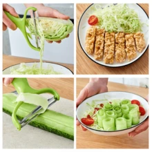 1pc Multifunctional Large Cabbage Shredder And Slicer - Food- Vegetable Cutter With Wide Blade Peeler, Ideal For Shredding Cabbage, Seaweed & Lettuce - 查看 3