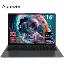 16" Large-Screen Gray Laptop, 3250U Processor, 8GB RAM 512GB SSD, Privacy Shutter, Fingerprint Recognition Unlock, Backlit Keyboard, Multiple Ports, Perfect For Study - EU C Type Plug(220-240V) - View 9